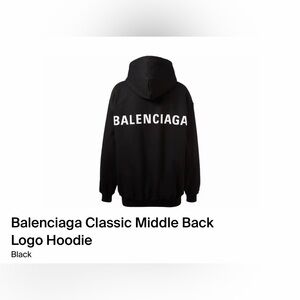 BALENCIAGA MOLLETON HOODIE